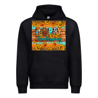 Black Happy Thanksgiving Urban Hoodie - Artiststas