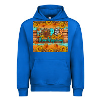 Cobalt Happy Thanksgiving Urban Hoodie - Artiststas