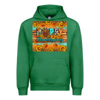 Emerald Happy Thanksgiving Urban Hoodie - Artiststas
