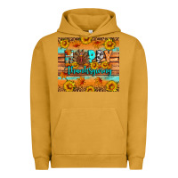 Pigment Peanut Butter Happy Thanksgiving Urban Hoodie - Artiststas