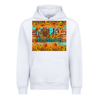 White Happy Thanksgiving Urban Hoodie - Artiststas