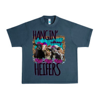 Midnight Navy Hangin With My Heifers Urban Heavy Tee - Bettercallsaul