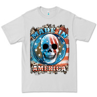 Dove Grey made in america skull Premium Tee - JahusDesignShop