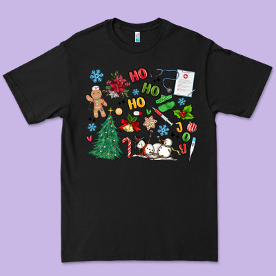 Nurse Christmas Premium Tee Designed By Maliassmallbusiness