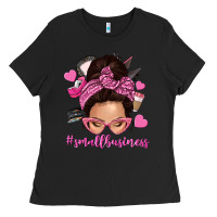 Small Business Messy Bun Ladies Tee | Teevron