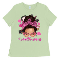 Matcha small business messy bun Ladies Tee - NancyCooperArtShop