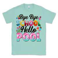 Seafoam bye bye school hello pool Classic Tee - BarkalooDesign