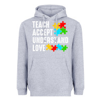 Heather Grey Teach Accept Understand Love Heavyweight Hoodie - CowhideDigitalArt