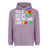 Lavender Teach Accept Understand Love Heavyweight Hoodie - CowhideDigitalArt