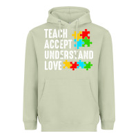 Matcha Teach Accept Understand Love Heavyweight Hoodie - CowhideDigitalArt