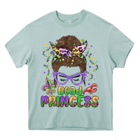 Arona bead princess messy bun mardi gras Heavy Core Tee - MaliasSmallBusiness