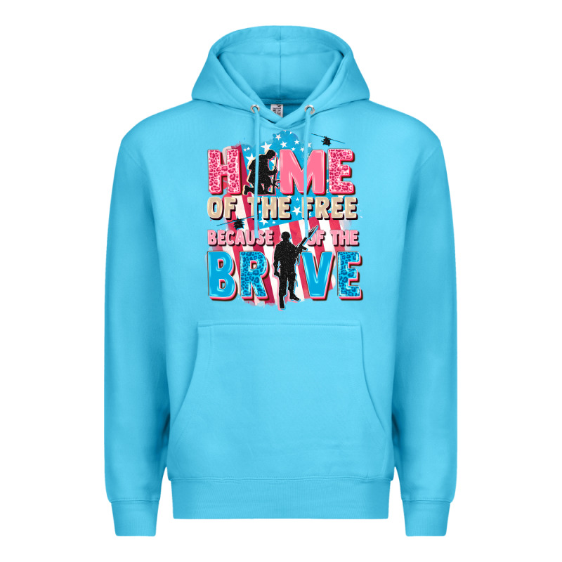 Home Of The Free Because Of The Brave Premium Hoodie by FaDigitalArtStudio | Teevron