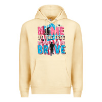 Pina Colada Home of the free because of the brave Premium Hoodie - FaDigitalArtStudio