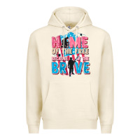 Tofu Home of the free because of the brave Premium Hoodie - FaDigitalArtStudio