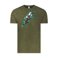 Vintage Olive Horseshoe Lightning Vintage Tee - Bettercallsaul