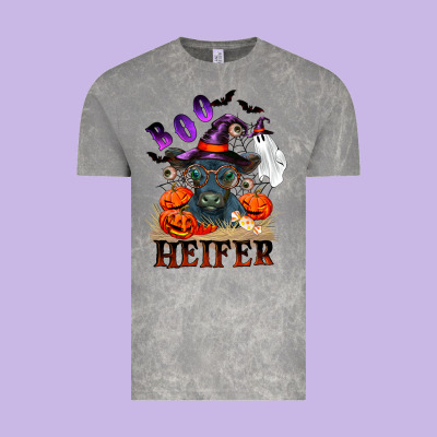 Boo Heifer Black Angus Vintage Tee Designed By Ranaportraitstore