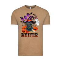 Vintage Coffee Boo heifer black angus Vintage Tee - RanaPortraitStore