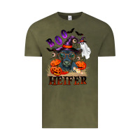 Vintage Olive Boo heifer black angus Vintage Tee - RanaPortraitStore