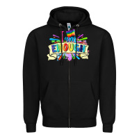 Black I am enough Zipper Hoodie - FaDigitalArtStudio