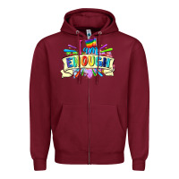 Burgundy I am enough Zipper Hoodie - FaDigitalArtStudio