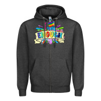 Charcoal Heather I am enough Zipper Hoodie - FaDigitalArtStudio