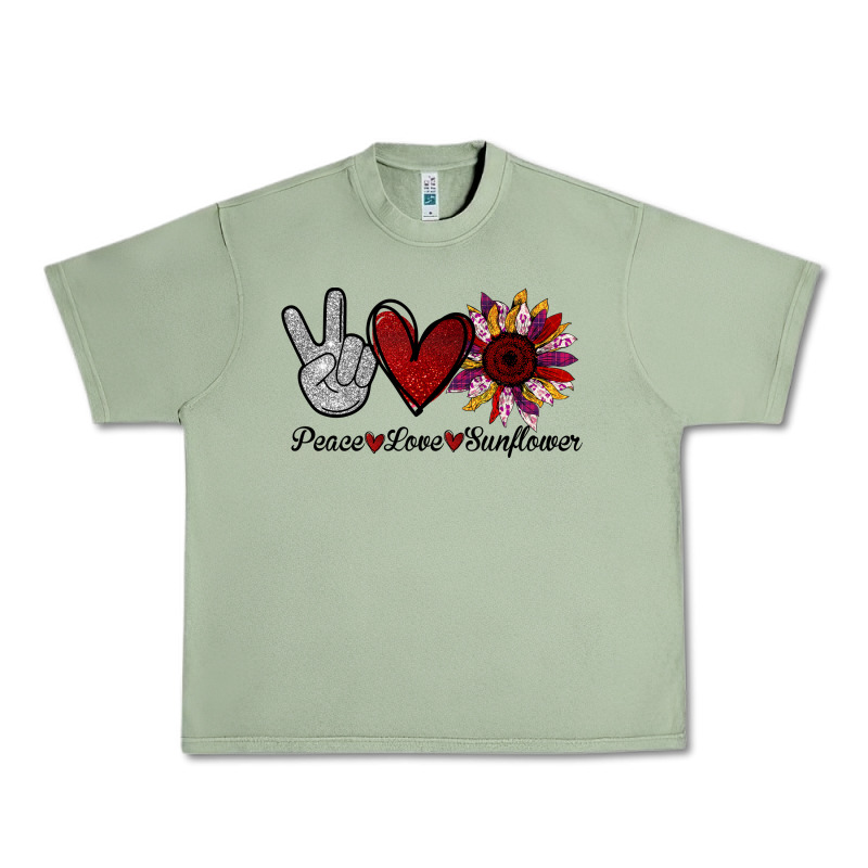 Peace Love Sunshine Sunflower Urban Heavy Tee by Bettercallsaul | Teevron