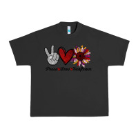 Pigment Black Peace Love Sunshine Sunflower Urban Heavy Tee - Bettercallsaul