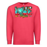 Cardinal Love Mom Premium Sweatshirt - CowhideDigitalArt