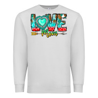 Dove Grey Love Mom Premium Sweatshirt - CowhideDigitalArt