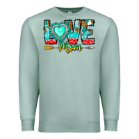 Seafoam Love Mom Premium Sweatshirt - CowhideDigitalArt