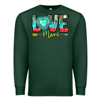 Sports Green Love Mom Premium Sweatshirt - CowhideDigitalArt