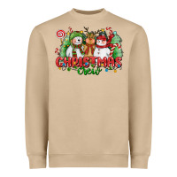 Mushroom christmas crew polar bear reindeer and snowman Heavyweight Sweatshirt - CowGirlArtShop