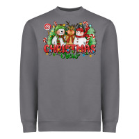 Storm christmas crew polar bear reindeer and snowman Heavyweight Sweatshirt - CowGirlArtShop