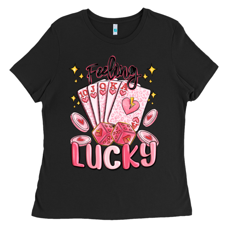 Feeling Lucky Ladies Tee by MaliasSmallBusiness | Teevron