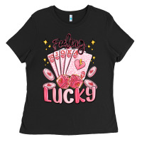 Black feeling lucky Ladies Tee - MaliasSmallBusiness