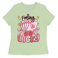 Matcha feeling lucky Ladies Tee - MaliasSmallBusiness