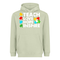 Matcha Teach Love Hope Inspire Heavyweight Hoodie - CowhideDigitalArt