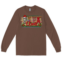 Chestnut Christmas Western Papa Claus Long Sleeve Tee - RanaPortraitStore