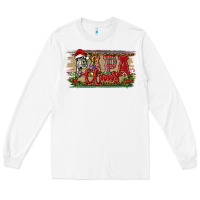 White Christmas Western Papa Claus Long Sleeve Tee - RanaPortraitStore