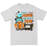 Just A Woman Who Loves To Sew Premium Tee | Teevron
