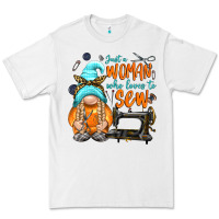 White just a woman who loves to sew Premium Tee - NancyCooperArtShop
