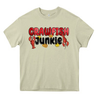 Mossy crawfish junkie Heavy Core Tee - MaliasSmallBusiness