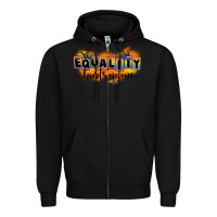 Black Equality hurts no one Zipper Hoodie - FaDigitalArtStudio