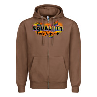 Chestnut Equality hurts no one Zipper Hoodie - FaDigitalArtStudio