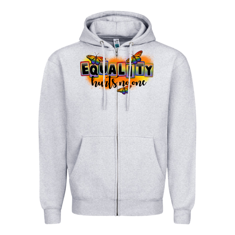 Equality Hurts No One Zipper Hoodie by FaDigitalArtStudio | Teevron