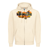 Sandshell Equality hurts no one Zipper Hoodie - FaDigitalArtStudio