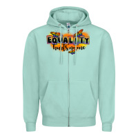 Seafoam Equality hurts no one Zipper Hoodie - FaDigitalArtStudio