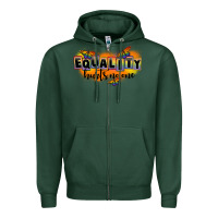 Sports Green Equality hurts no one Zipper Hoodie - FaDigitalArtStudio