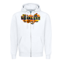 White Equality hurts no one Zipper Hoodie - FaDigitalArtStudio