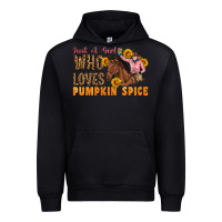 Black Just A Girl Who Loves Pumpkin Spice Cowgirl Urban Hoodie - Artiststas